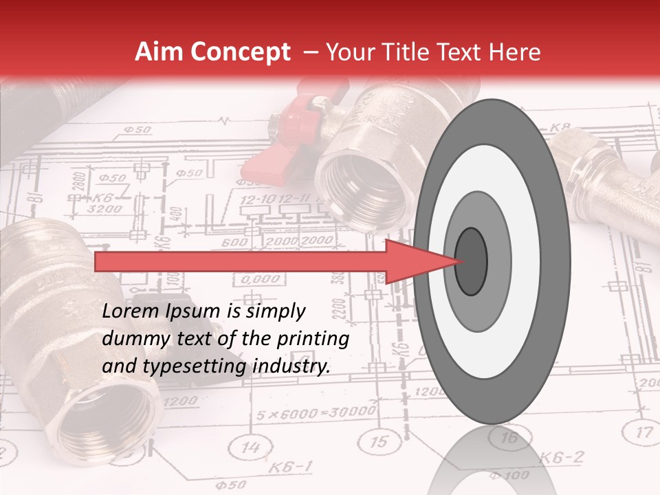 Wrench Isolated Pipes PowerPoint Template