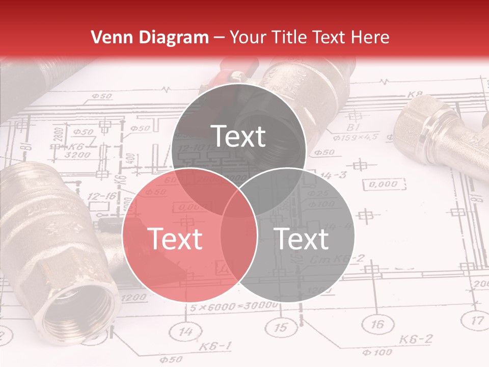 Wrench Isolated Pipes PowerPoint Template