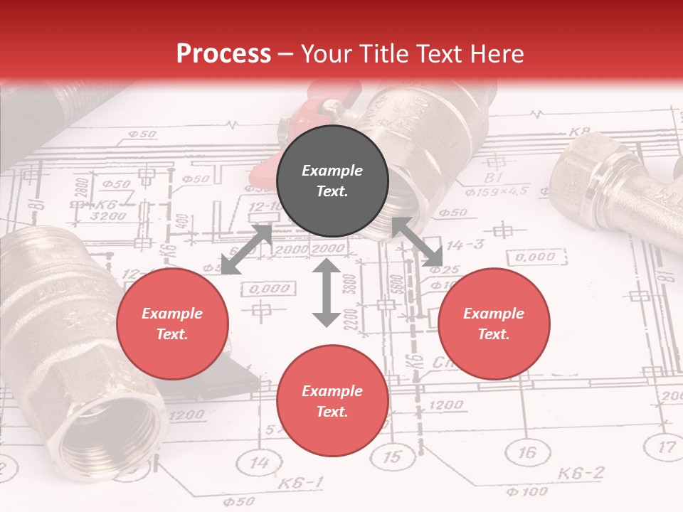Wrench Isolated Pipes PowerPoint Template
