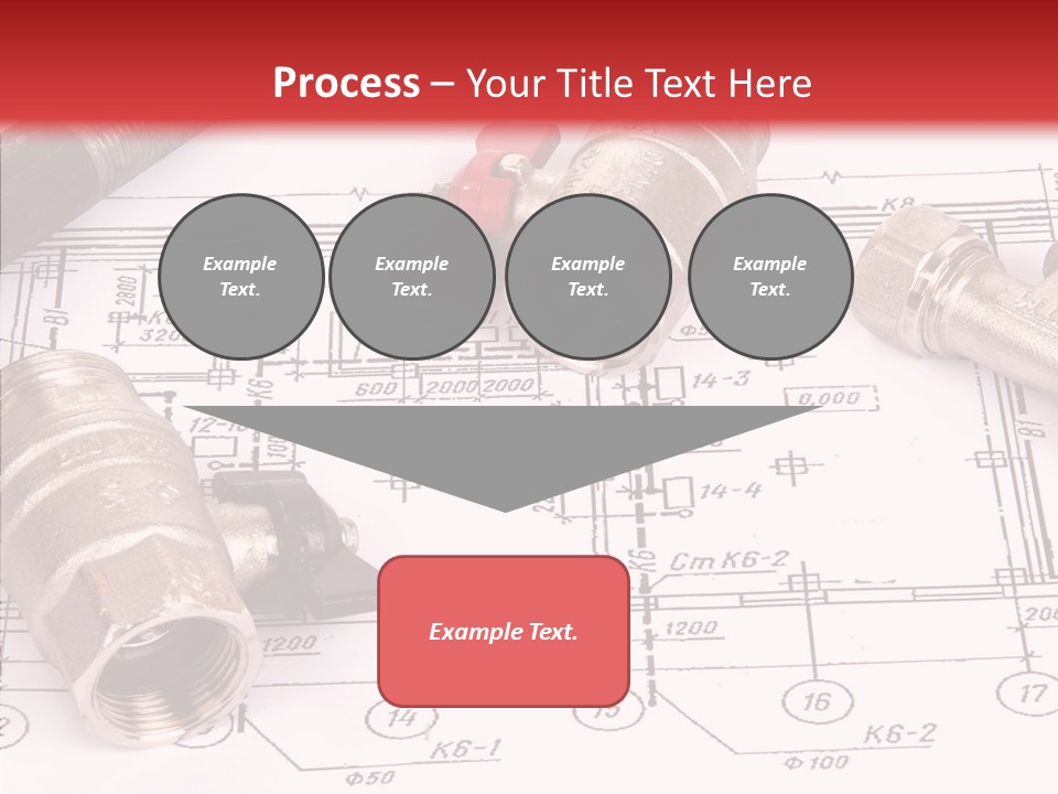Wrench Isolated Pipes PowerPoint Template