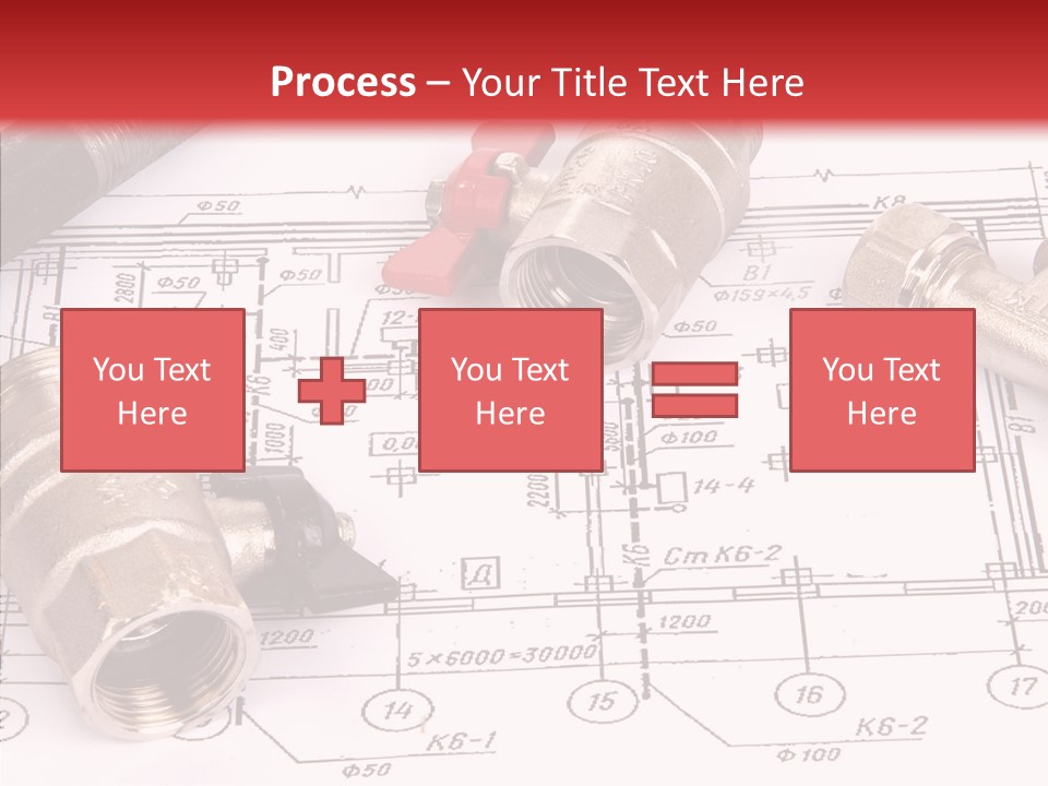 Wrench Isolated Pipes PowerPoint Template