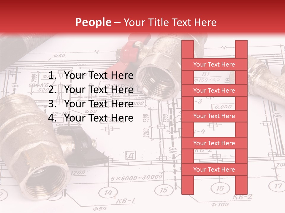 Wrench Isolated Pipes PowerPoint Template