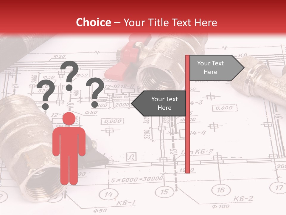 Wrench Isolated Pipes PowerPoint Template