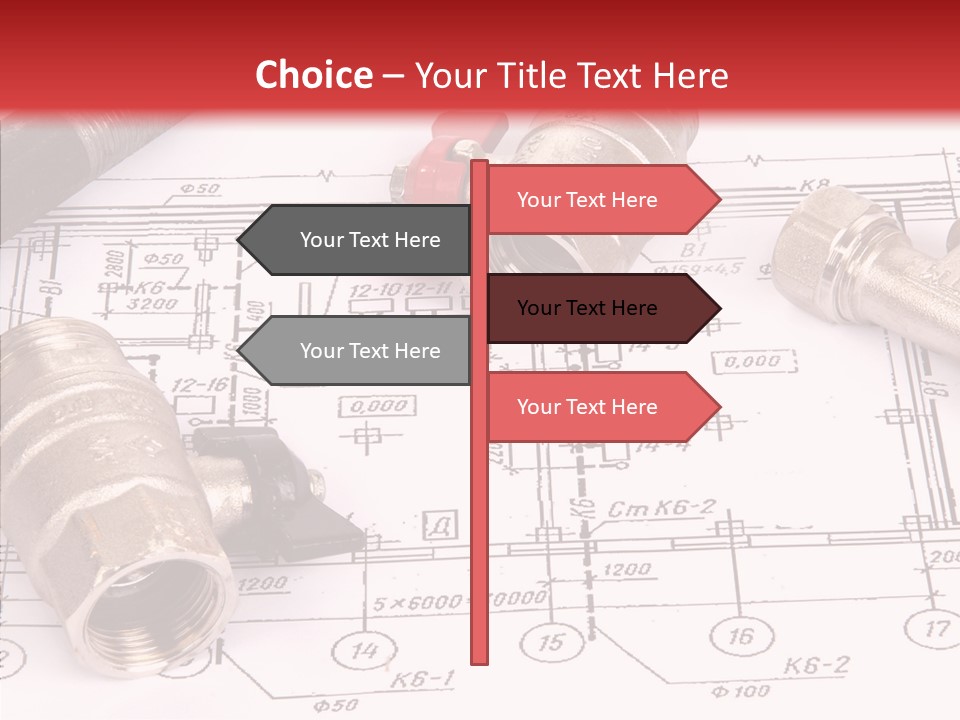 Wrench Isolated Pipes PowerPoint Template
