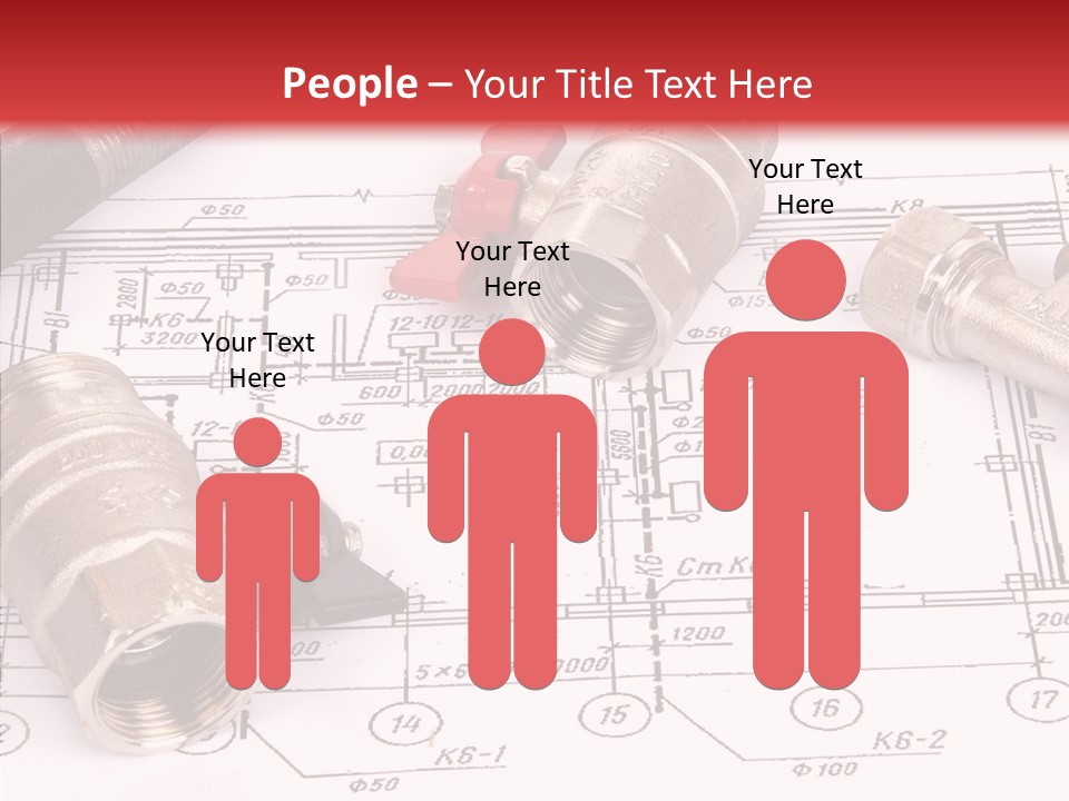 Wrench Isolated Pipes PowerPoint Template