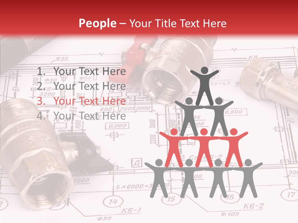 Wrench Isolated Pipes PowerPoint Template