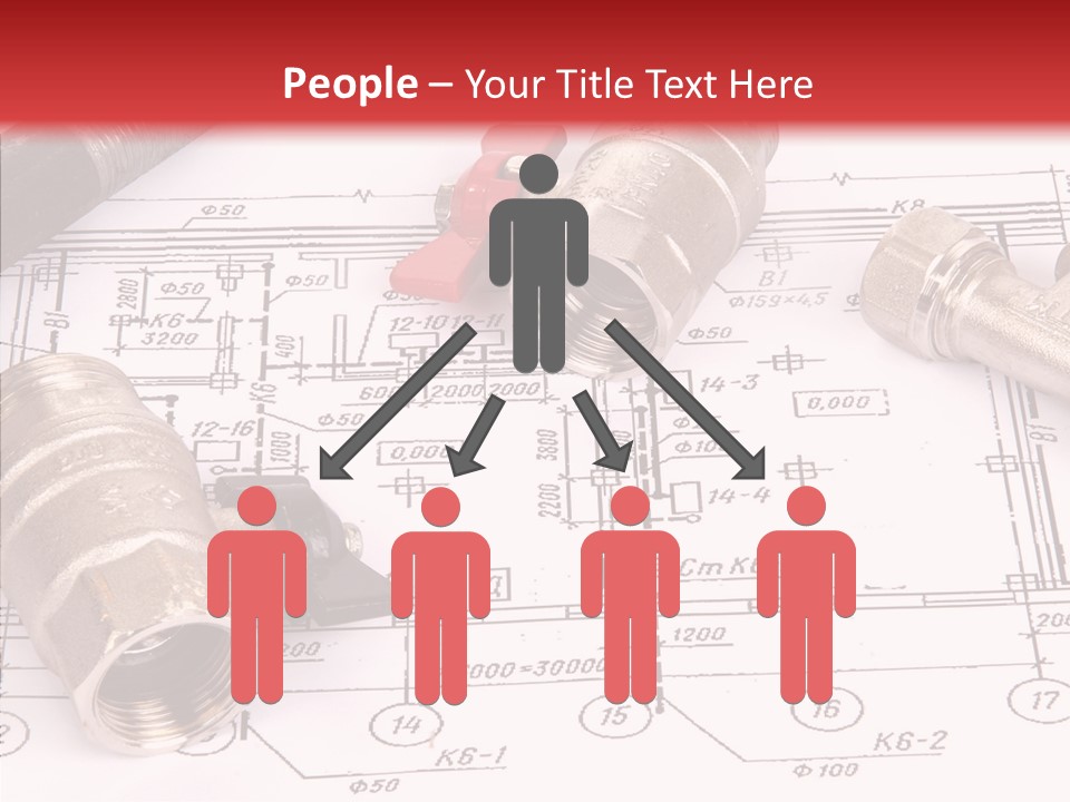 Wrench Isolated Pipes PowerPoint Template