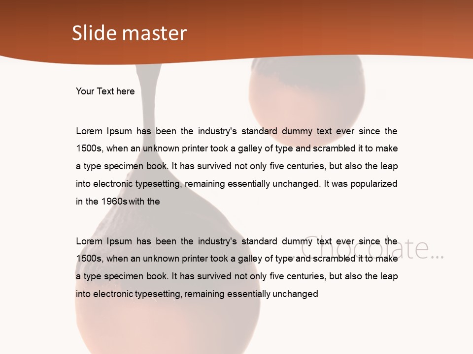 Cocoa Vertical Close PowerPoint Template