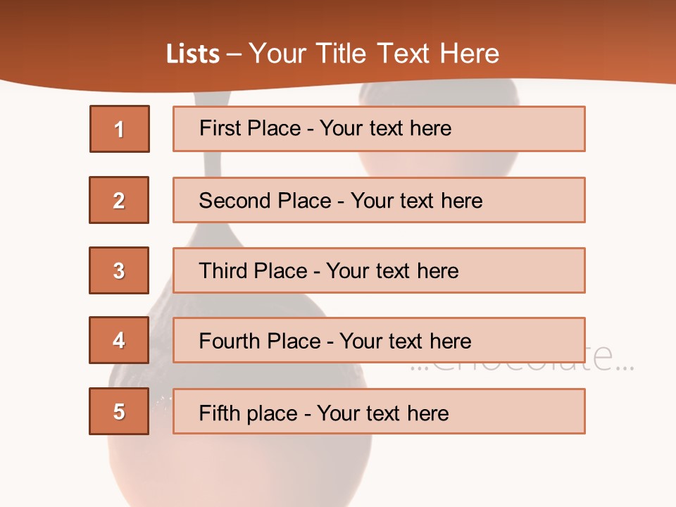 Cocoa Vertical Close PowerPoint Template