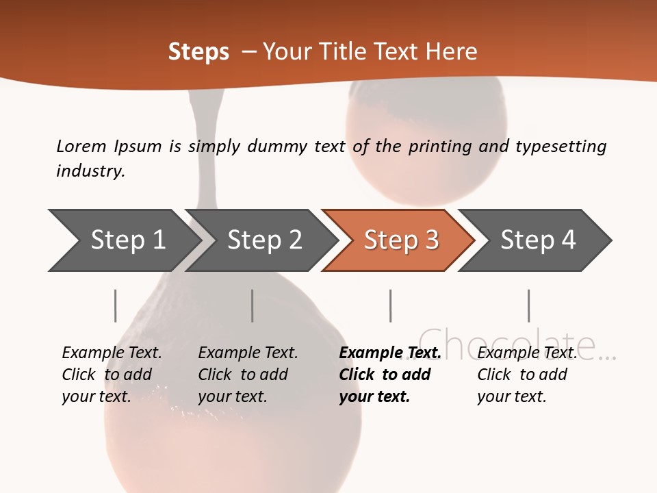 Cocoa Vertical Close PowerPoint Template