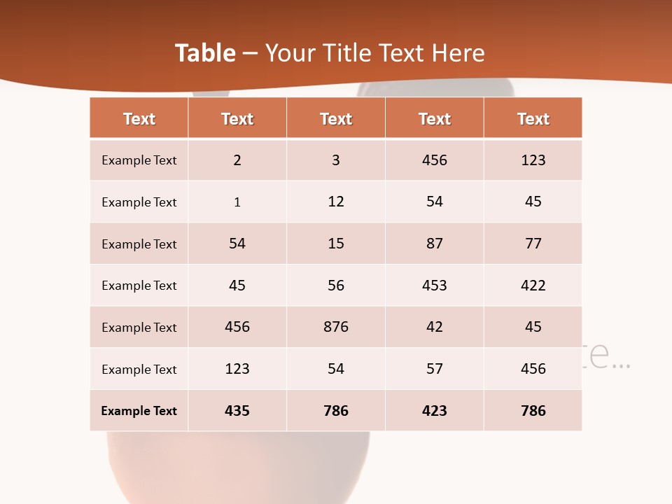 Cocoa Vertical Close PowerPoint Template