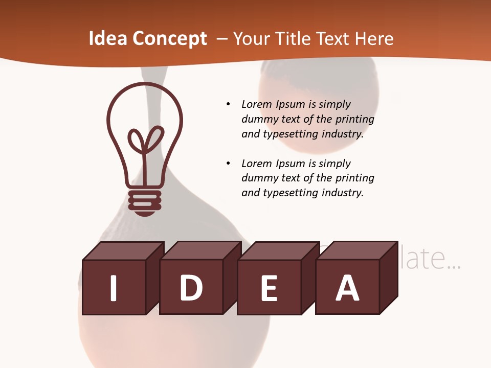 Cocoa Vertical Close PowerPoint Template