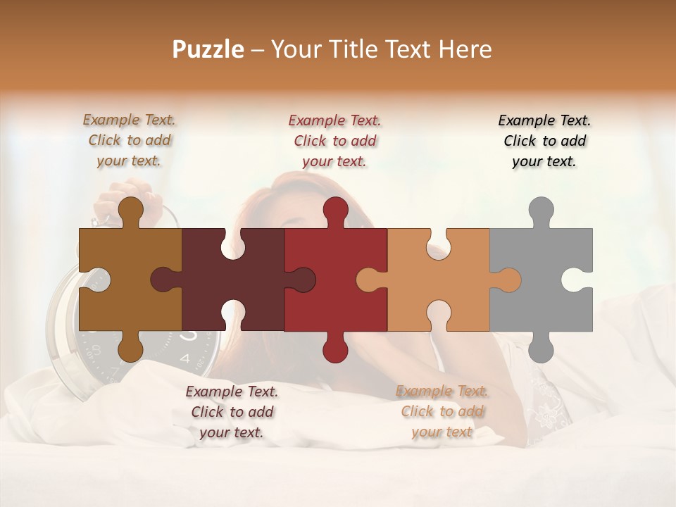 Sadness Bed Morning PowerPoint Template