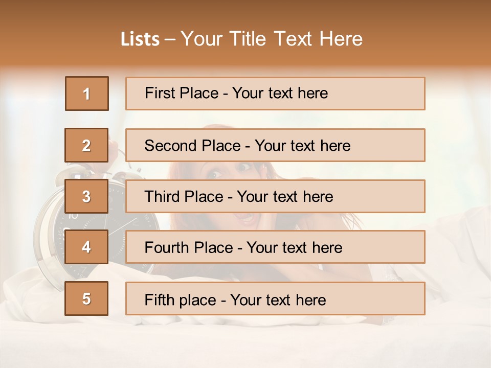 Sadness Bed Morning PowerPoint Template