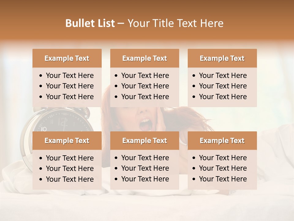 Sadness Bed Morning PowerPoint Template