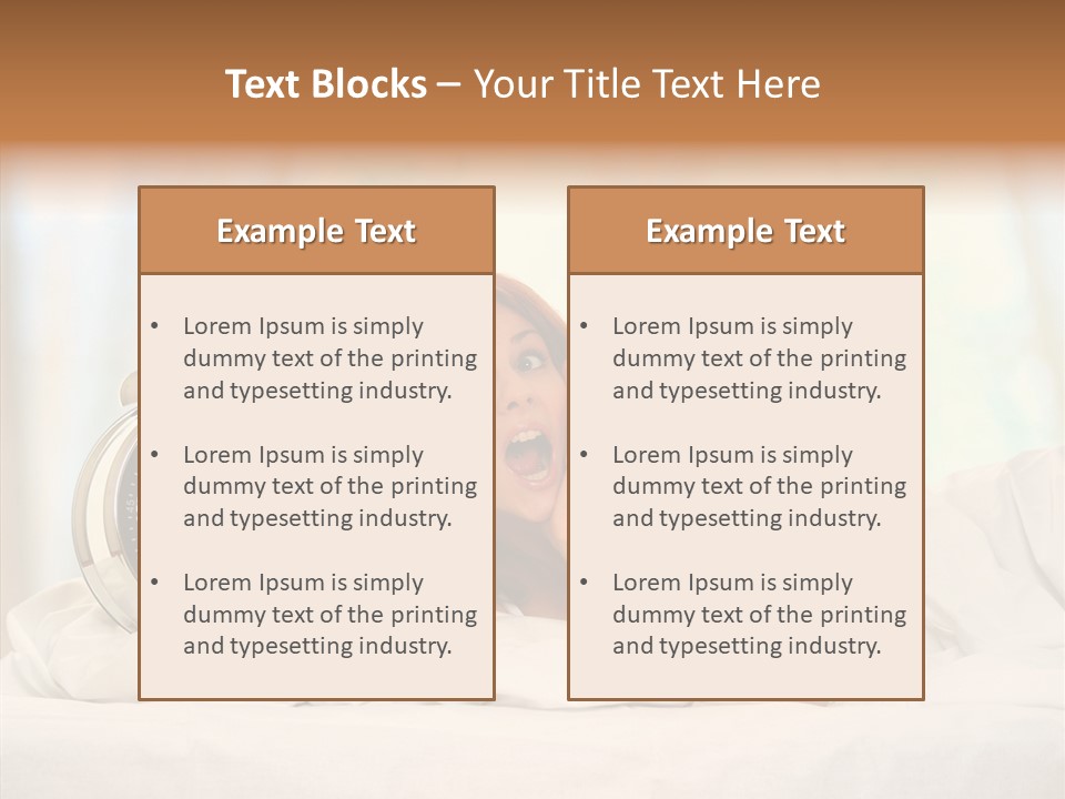 Sadness Bed Morning PowerPoint Template