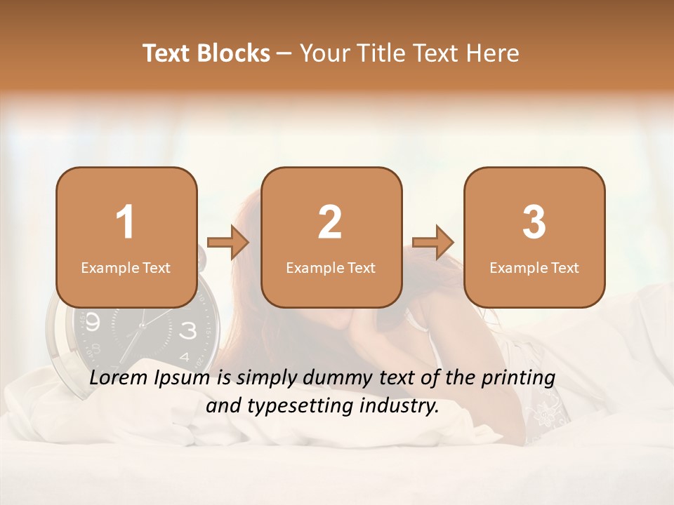 Sadness Bed Morning PowerPoint Template