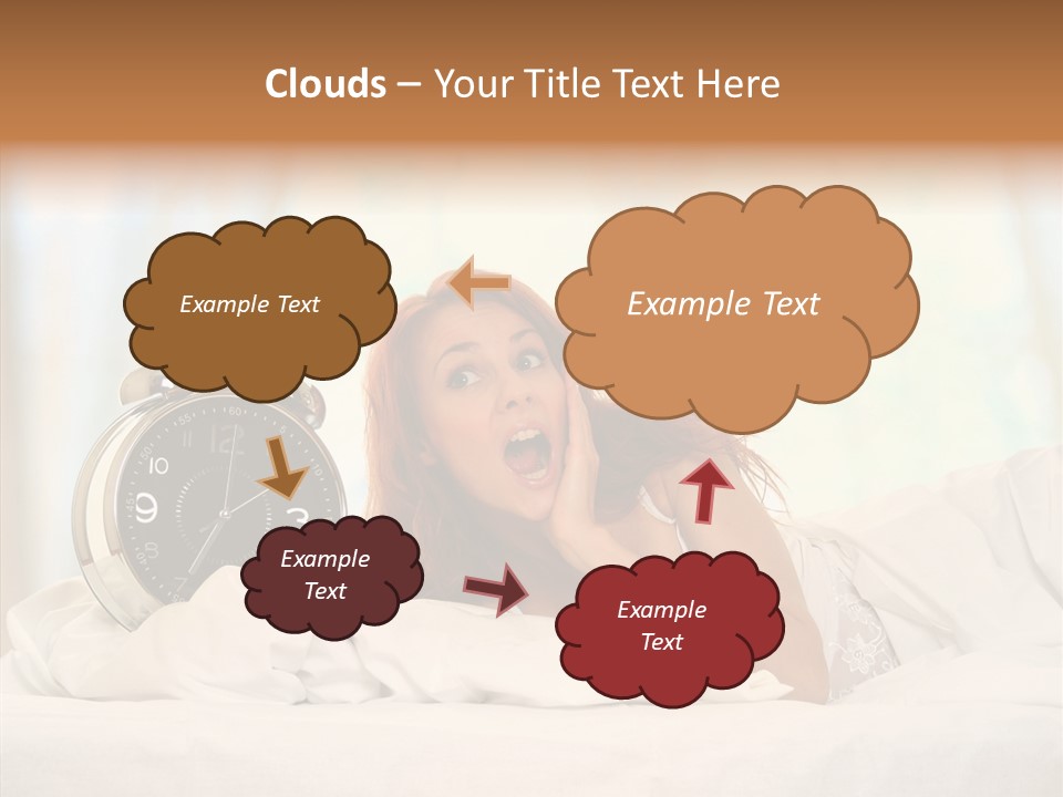 Sadness Bed Morning PowerPoint Template