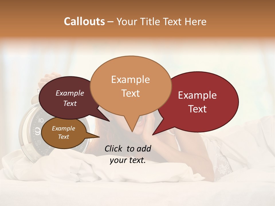 Sadness Bed Morning PowerPoint Template