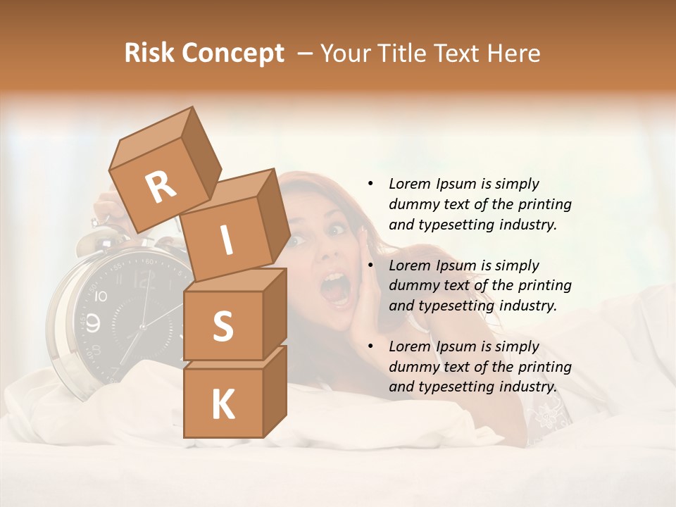 Sadness Bed Morning PowerPoint Template