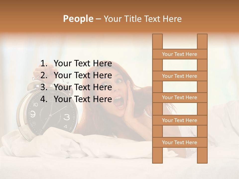 Sadness Bed Morning PowerPoint Template