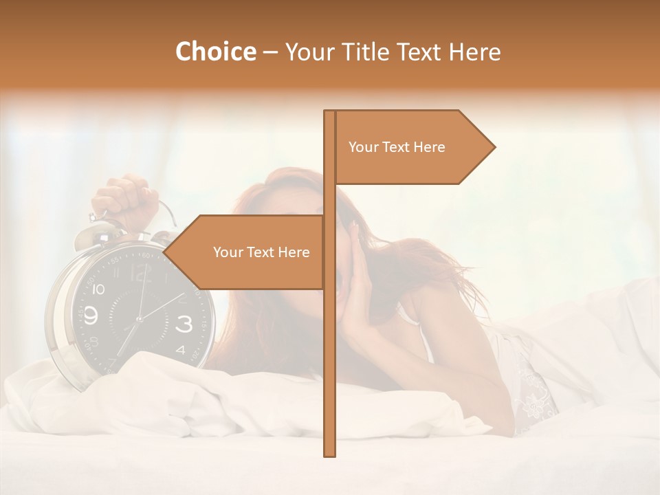 Sadness Bed Morning PowerPoint Template