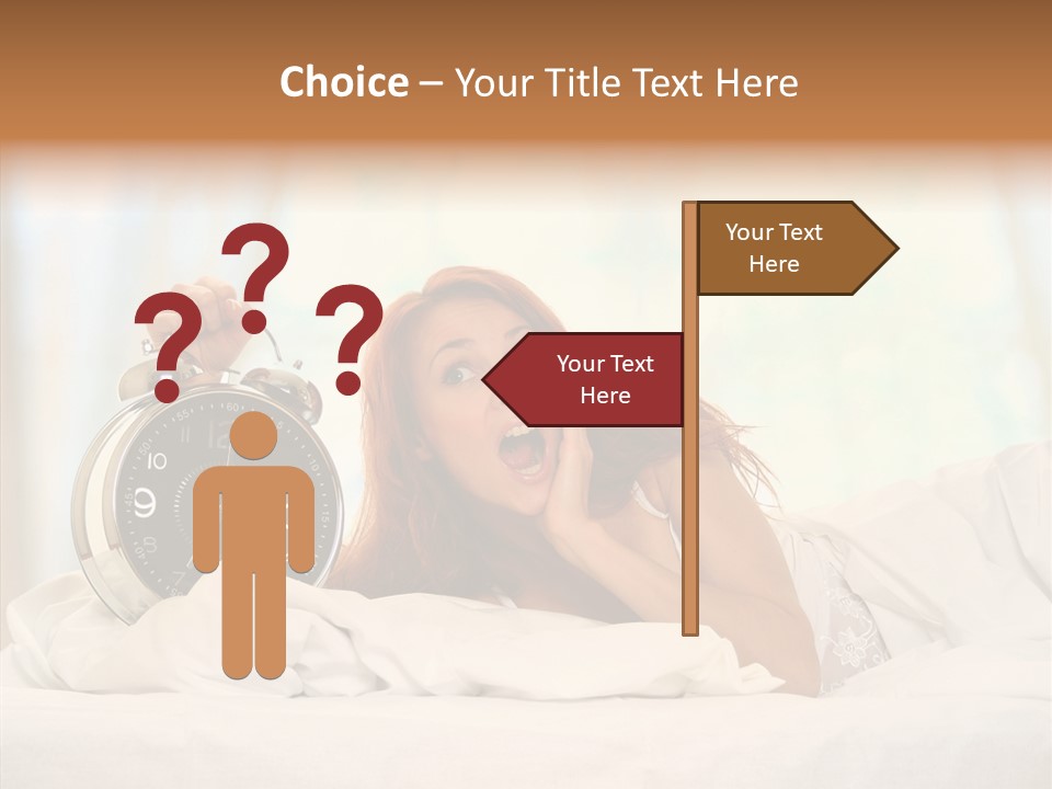Sadness Bed Morning PowerPoint Template