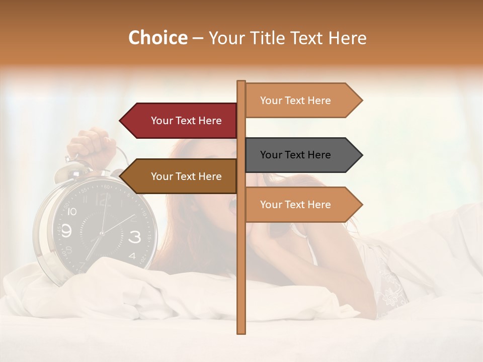 Sadness Bed Morning PowerPoint Template