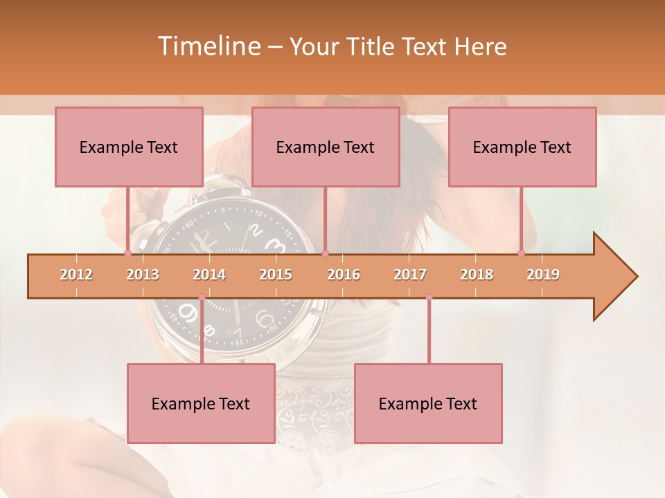 Female White Ring PowerPoint Template