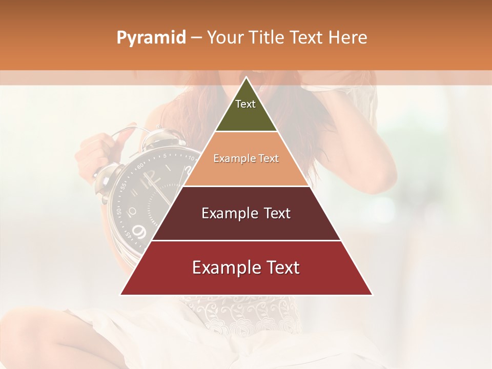 Female White Ring PowerPoint Template