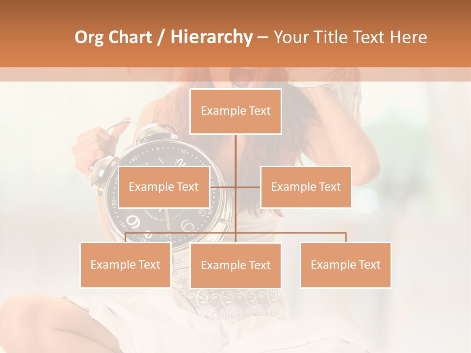 Female White Ring PowerPoint Template