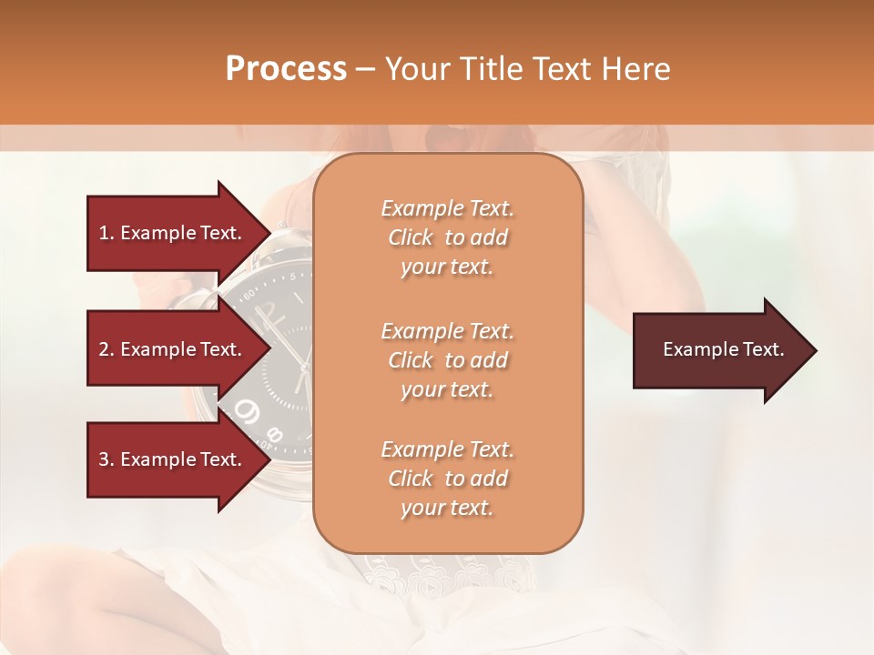 Female White Ring PowerPoint Template
