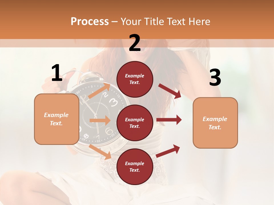 Female White Ring PowerPoint Template