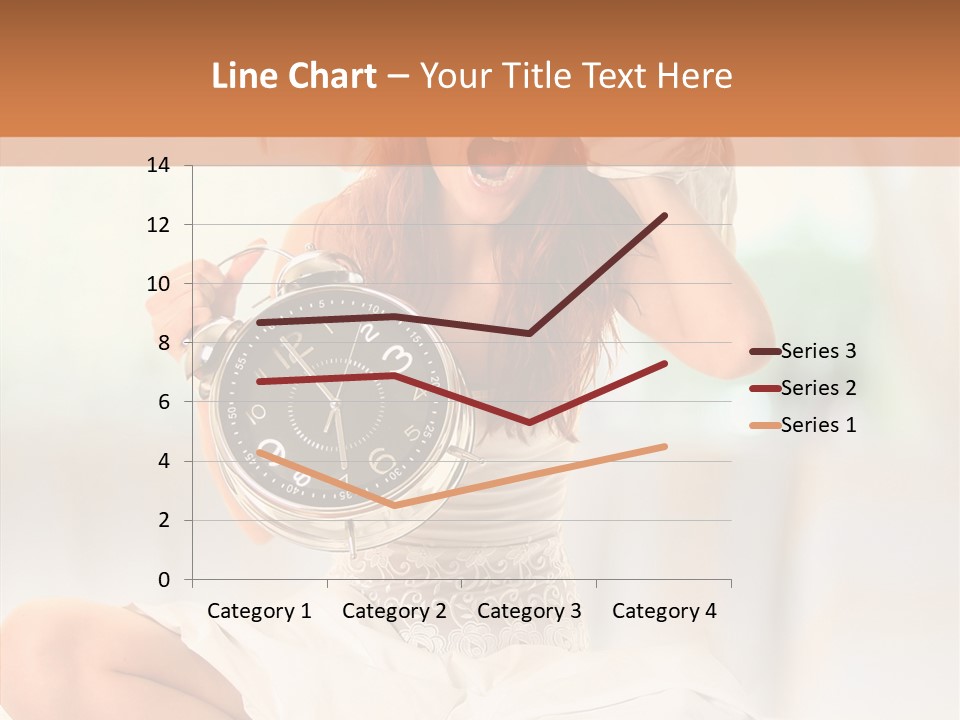 Female White Ring PowerPoint Template