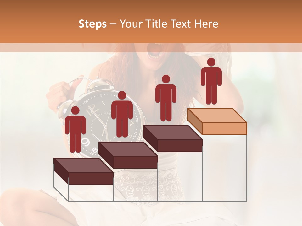 Female White Ring PowerPoint Template