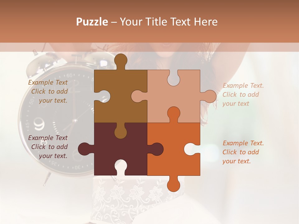 Caucasian Beautiful Beauty PowerPoint Template