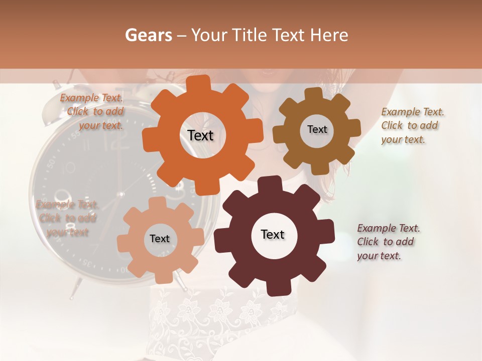 Caucasian Beautiful Beauty PowerPoint Template