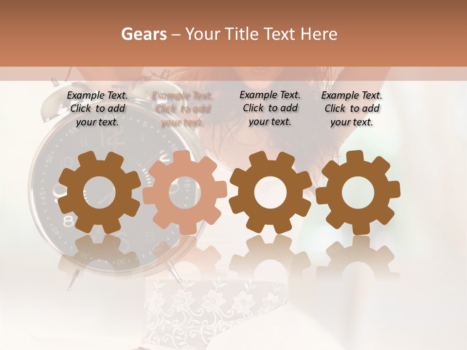 Caucasian Beautiful Beauty PowerPoint Template