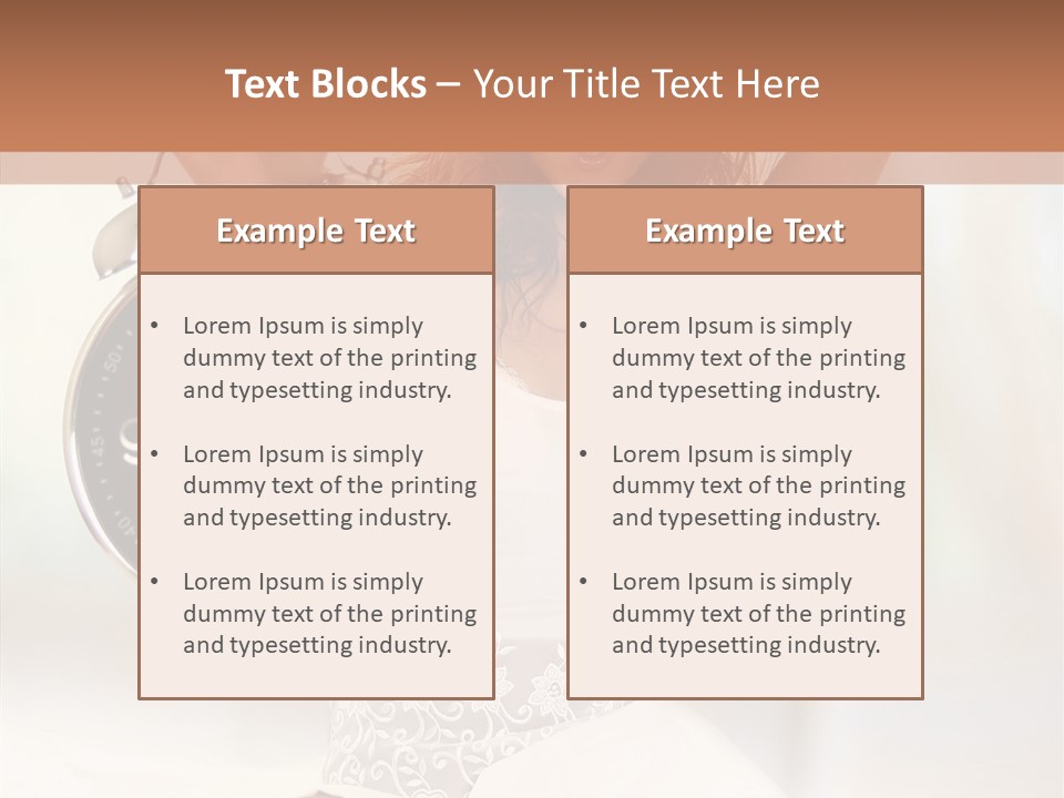 Caucasian Beautiful Beauty PowerPoint Template