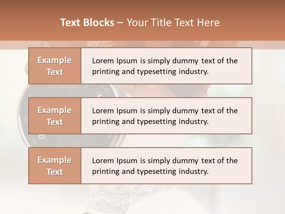 Caucasian Beautiful Beauty PowerPoint Template