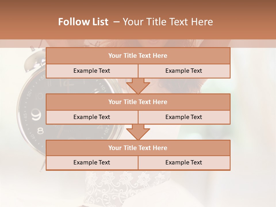 Caucasian Beautiful Beauty PowerPoint Template
