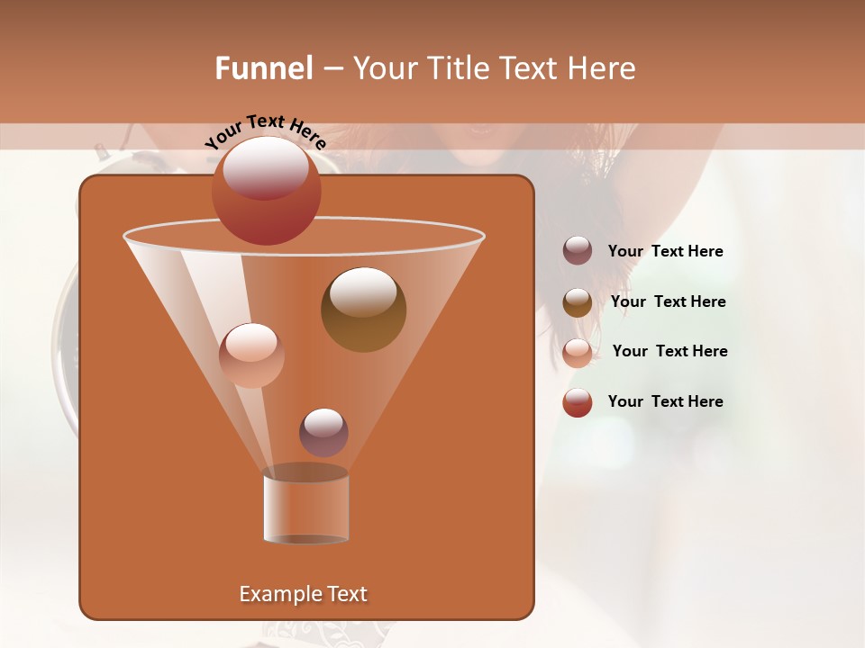 Caucasian Beautiful Beauty PowerPoint Template