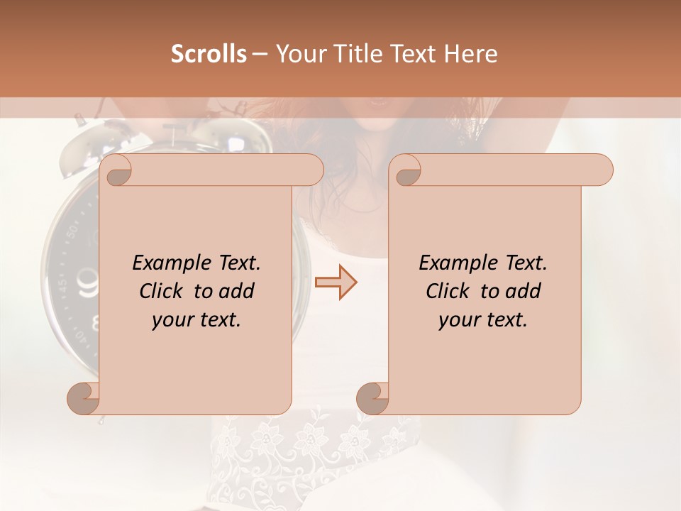 Caucasian Beautiful Beauty PowerPoint Template