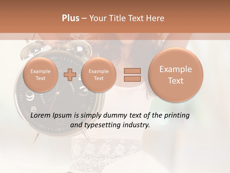 Caucasian Beautiful Beauty PowerPoint Template