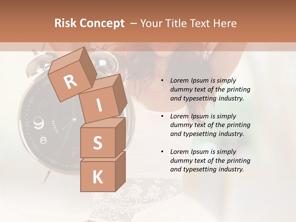 Caucasian Beautiful Beauty PowerPoint Template