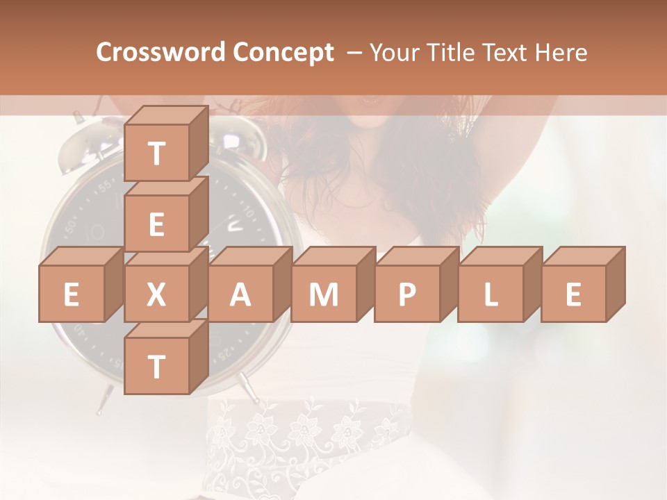 Caucasian Beautiful Beauty PowerPoint Template