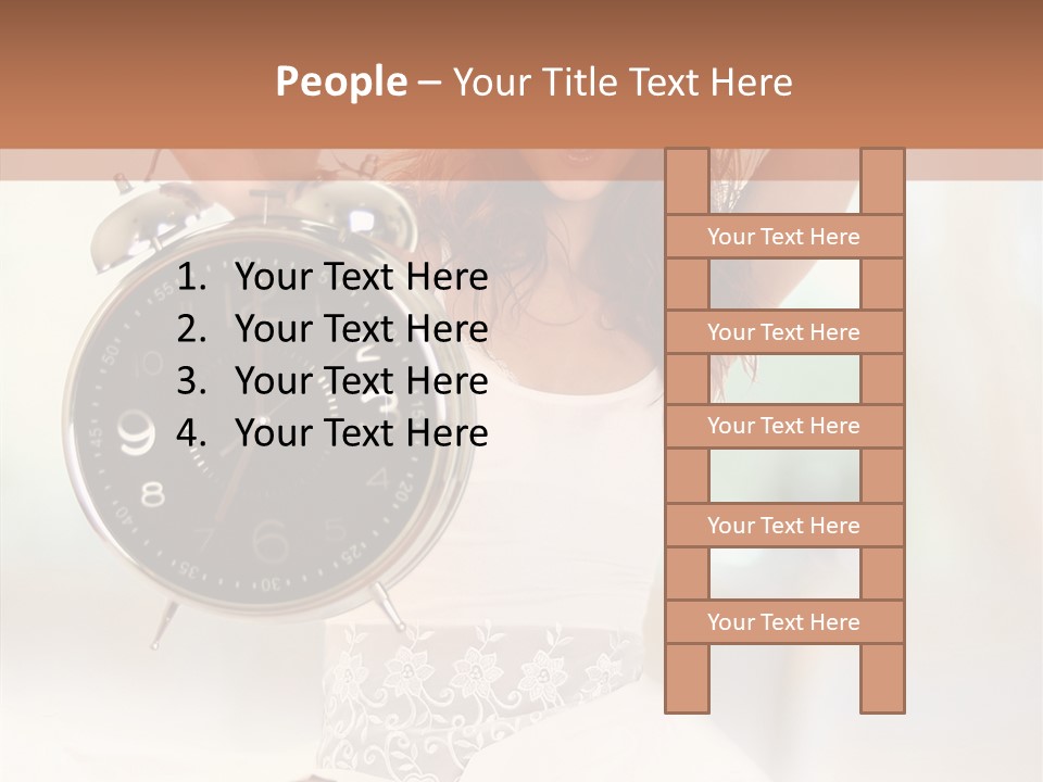 Caucasian Beautiful Beauty PowerPoint Template