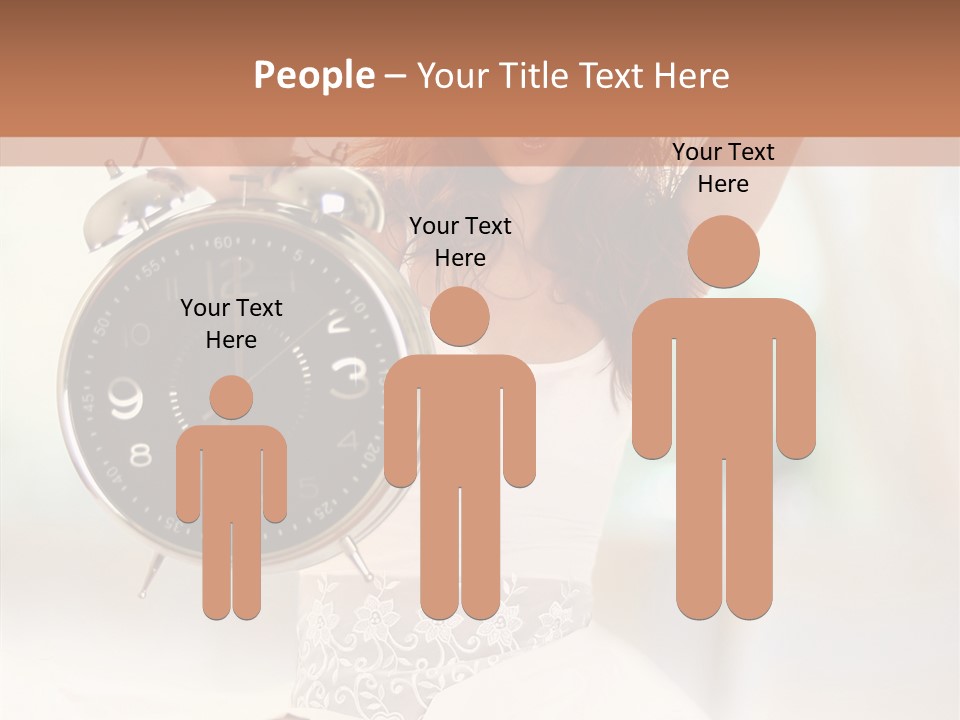 Caucasian Beautiful Beauty PowerPoint Template