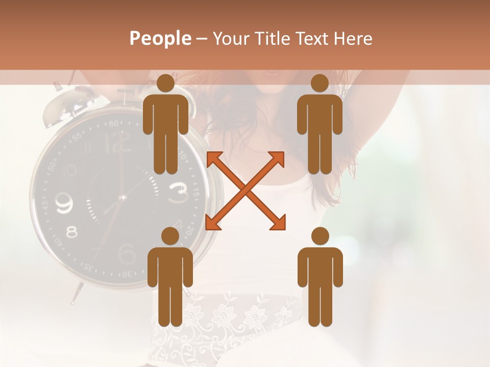 Caucasian Beautiful Beauty PowerPoint Template