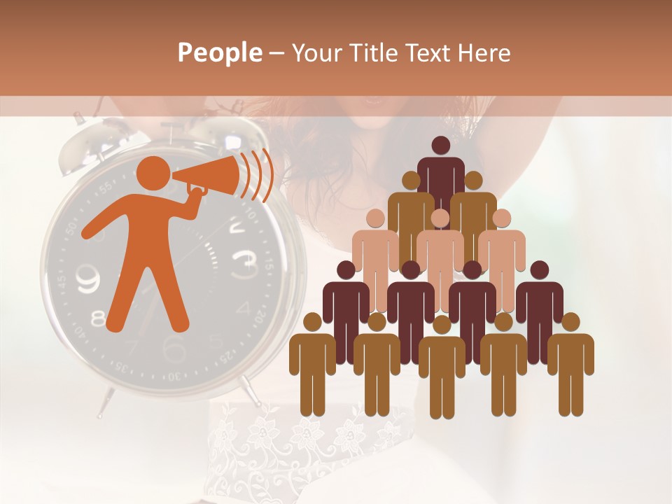 Caucasian Beautiful Beauty PowerPoint Template